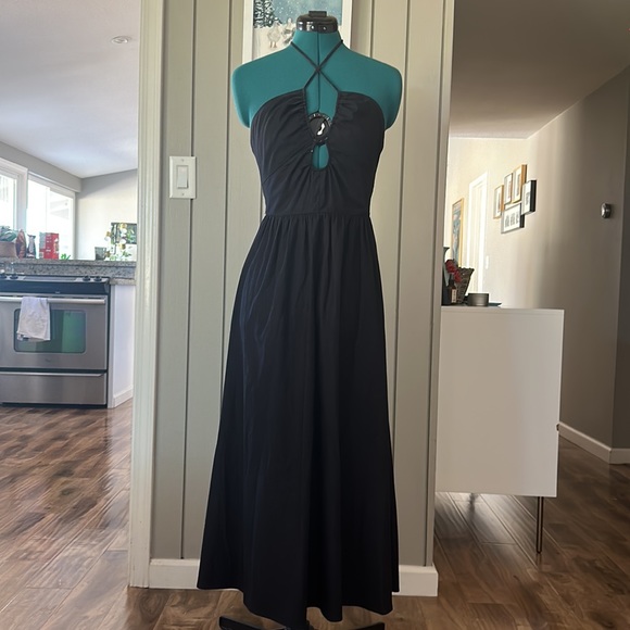 Reformation Stassie Halter Neck Midi Dress, Size 4 - Picture 5 of 5